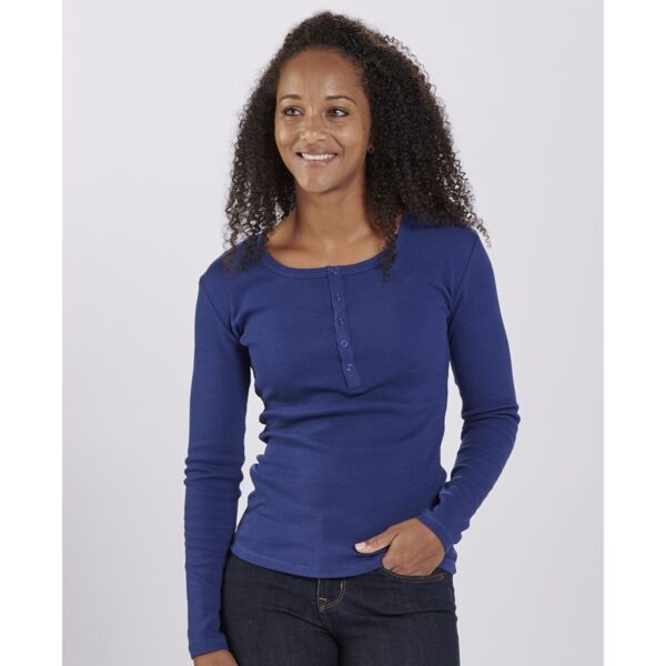 Women's Harper Long Sleeve Henley Thumbnail