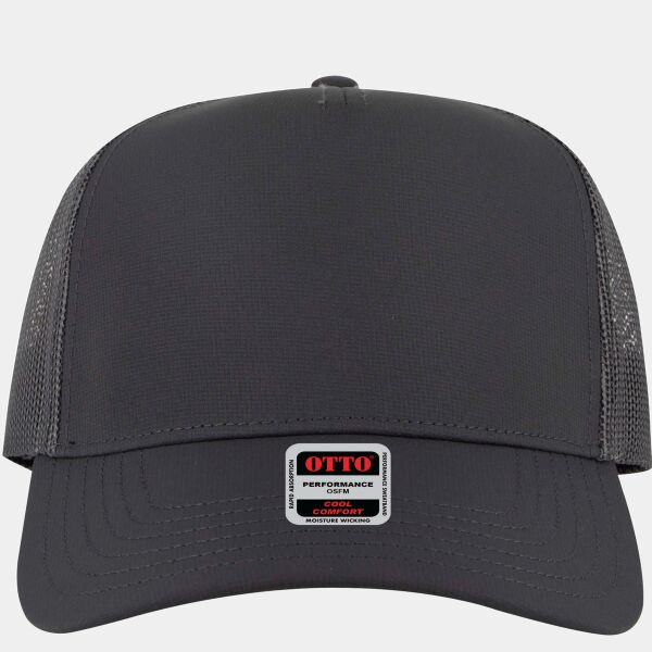 OTTO CAP 5 Panel Mid Profile Mesh Back Trucker Hat Thumbnail