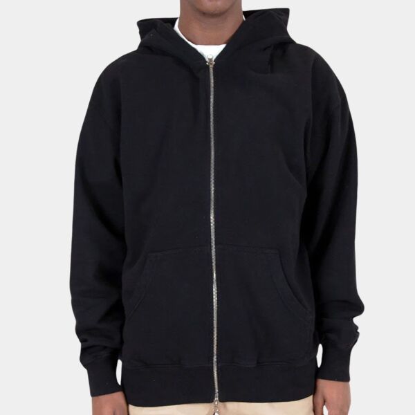 Men's Garment-Dyed Double-Zip Hooded Sweatshirt Thumbnail
