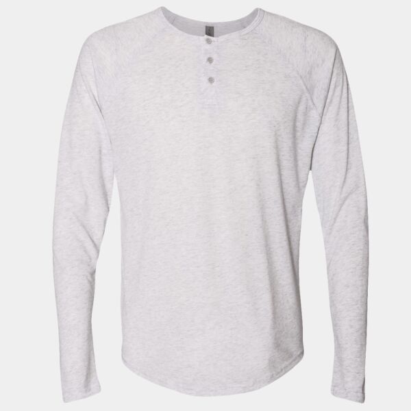 Men's Triblend Henley T-Shirt Thumbnail